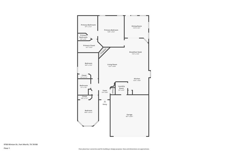2,275/Mo, 9700 Minton Dr Fort Worth, TX 76108 Floor Plan View