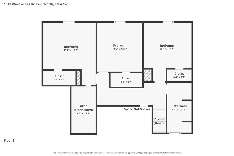 2,519/Mo, 1513 Woodwinds Dr Fort Worth, TX 76140 Floorplan View 2