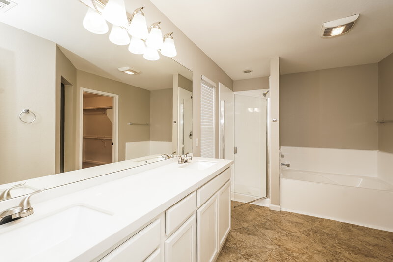2,395/Mo, 3108 Spenrock Ct Denton, TX 76210 Main Bathroom View