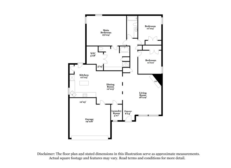 2,065/Mo, 1009 Crooked Creek Ct Midlothian, TX 76065 Floor Plan View