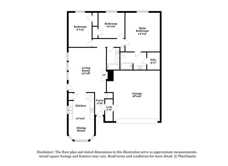 1,905/Mo, 4213 S Coral Springs Dr Fort Worth, TX 76123 Floor Plan View