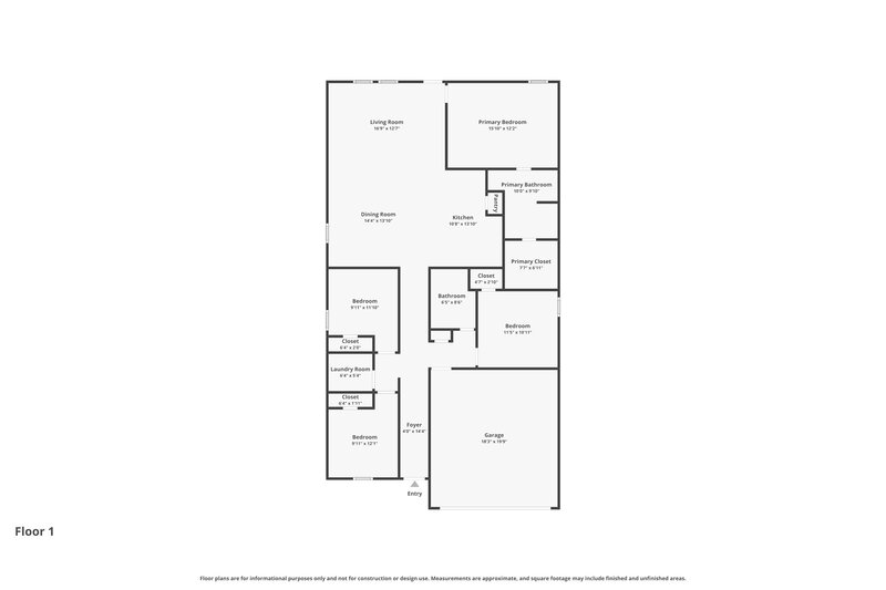 1,975/Mo, 2201 La Vista Ln Fort Worth, TX 76108 Floor Plan View