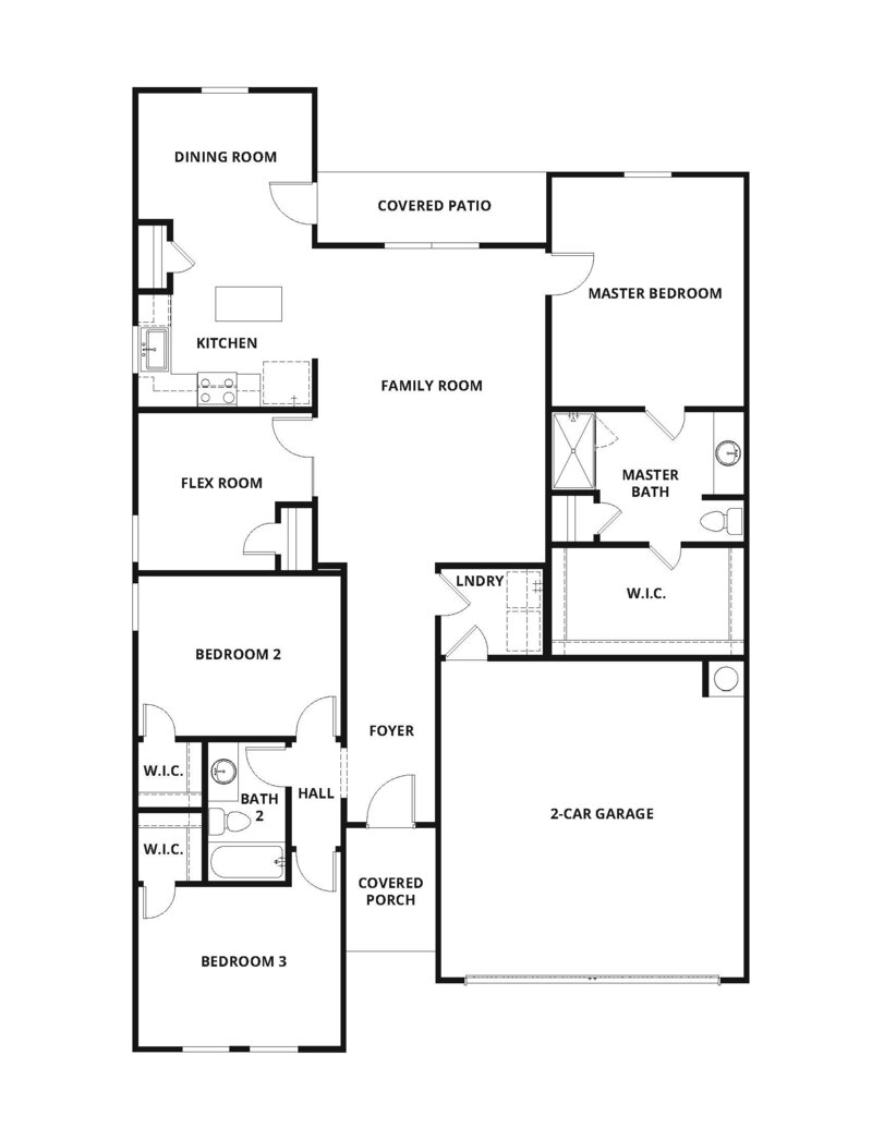 2,280/Mo, 1540 Woodwinds Dr Fort Worth, TX 76140 Floorplan View
