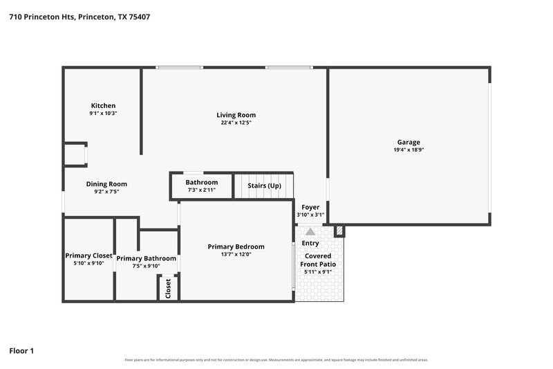 2,145/Mo, 710 Princeton Heights Blvd Princeton, TX 75407 Floor Plan View