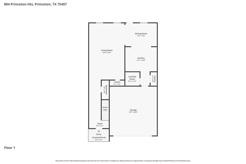 2,225/Mo, 804 Princeton Heights Blvd Princeton, TX 75407 Floor Plan View