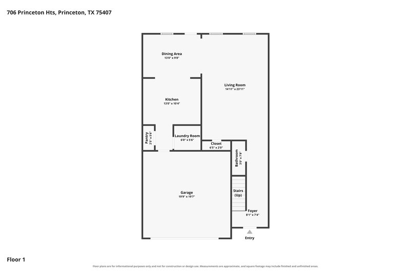 2,160/Mo, 706 Princeton Heights Blvd Princeton, TX 75407 Floor Plan View