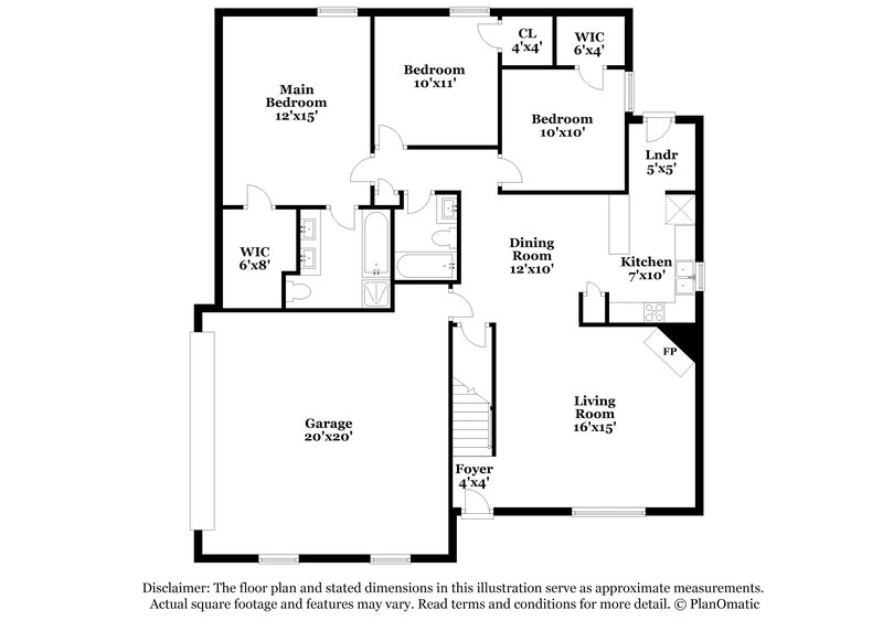 3,400/Mo, 6720 Copperwood Ct Arlington, TX 76001 Floor Plan View