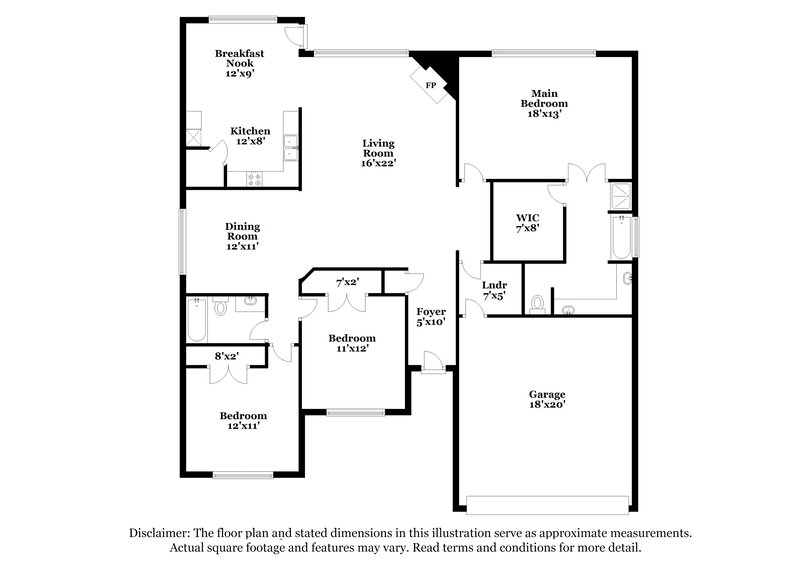 2,285/Mo, 1012 Cedar Ridge Ln Burleson, TX 76028 Floor Plan View