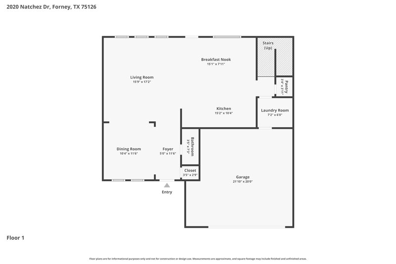 2,265/Mo, 2020 Natchez Dr Forney, TX 75126 Floor Plan View
