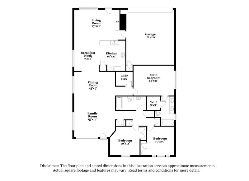2,475/Mo, 4307 Largo Dr Grand Prairie, TX 75052 Floor Plan View