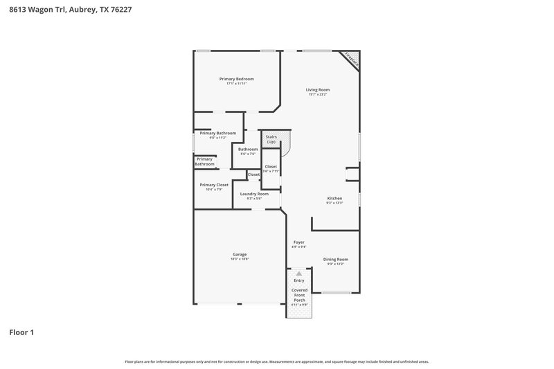 2,275/Mo, 8613 Wagon Trl Cross Roads, TX 76227 Floor Plan View