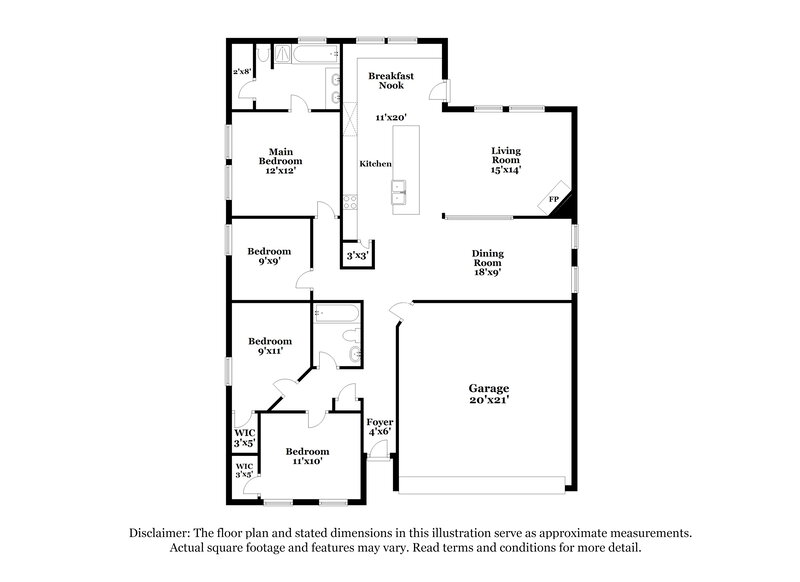 2,155/Mo, 2003 Misty Hollow Ct Forney, TX 75126 Floor Plan View