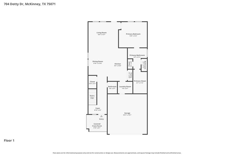 2,490/Mo, 704 Dotty Dr McKinney, TX 75071 Floor Plan View