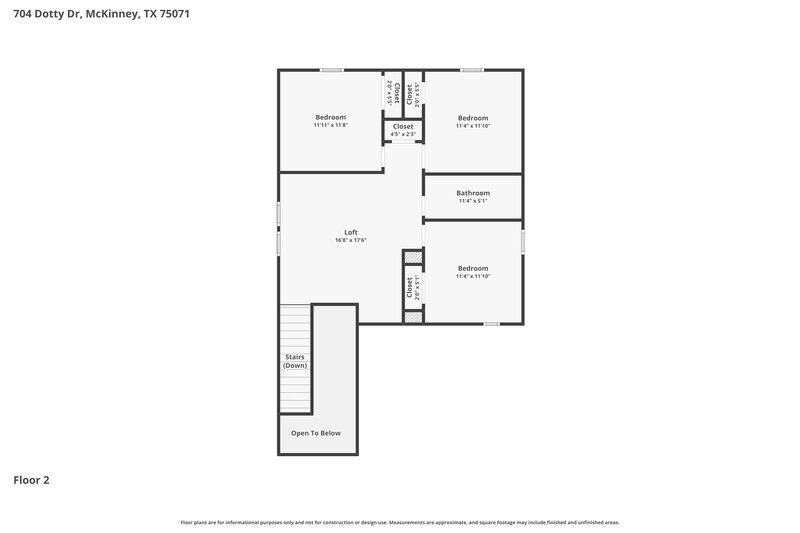 2,490/Mo, 704 Dotty Dr McKinney, TX 75071 Floor Plan View 2