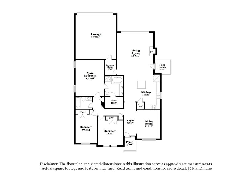 2,550/Mo, 828 Pinnacle Cir Lewisville, TX 75077 Floorplan View