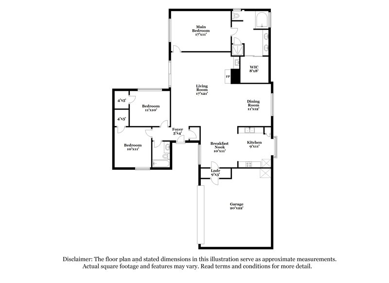 2,190/Mo, 416 Rifleman Trl Arlington, TX 76002 Floor Plan View