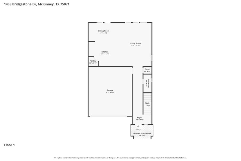 2,285/Mo, 1408 Bridgestone Dr McKinney, TX 75071 Floorplan View