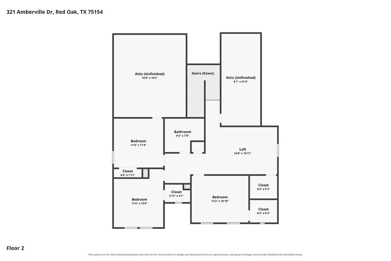 2,765/Mo, 321 Amberville Dr Red Oak, TX 75154 Floor Plan View 2