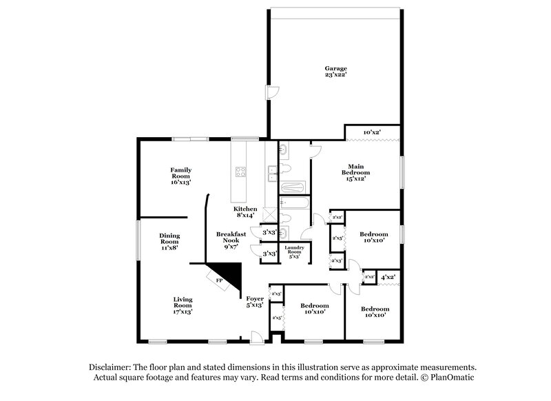 1,875/Mo, 656 Nora Ln Desoto, TX 75115 Floor Plan View
