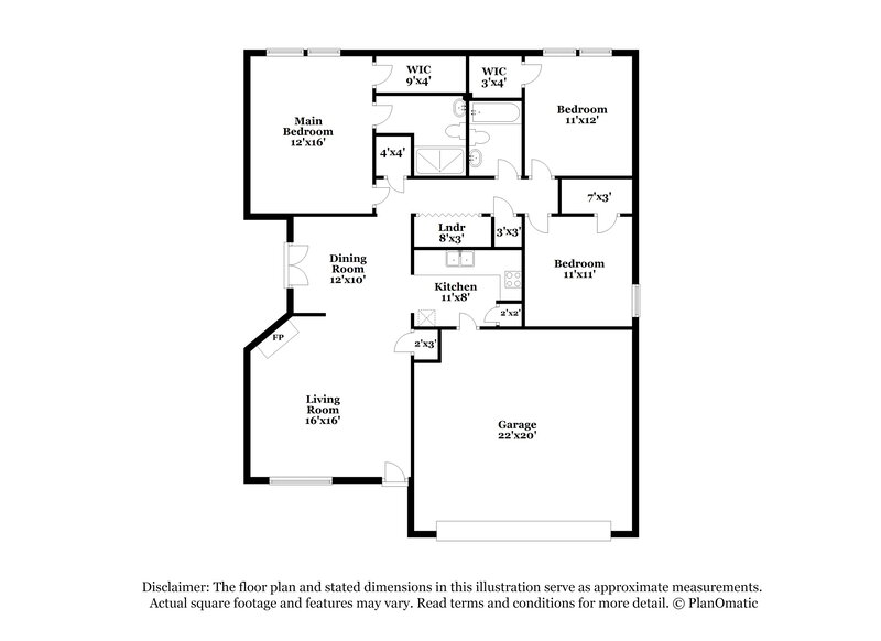 2,055/Mo, 608 Circleview Dr Mansfield, TX 76063 Floor Plan View