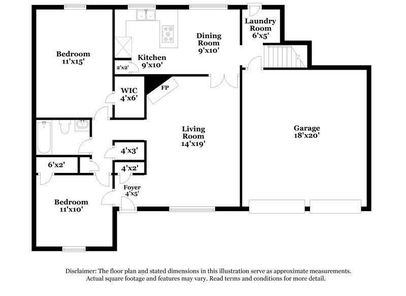 2,345/Mo, 6418 Nicole Way Arlington, TX 76002 Floor Plan View 2