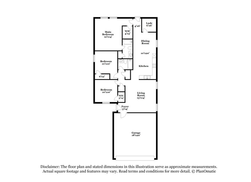 1,875/Mo, 2023 Kickapoo Trl Heartland, TX 75126 Floor Plan View