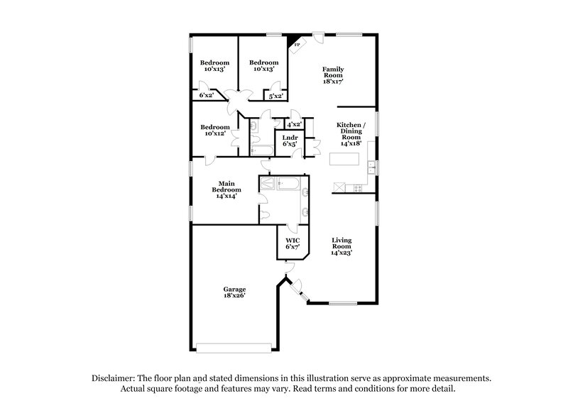 2,515/Mo, 908 Lindstrom Dr Fort Worth, TX 76131 Floor Plan View