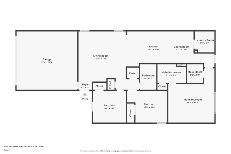 2,055/Mo, 9036 Sun Haven Way Fort Worth, TX 76244 Floor Plan View