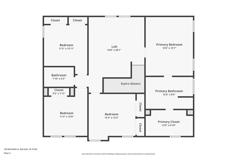 2,770/Mo, 103 Red Wolf Ln Red Oak, TX 75154 Floor Plan View 2