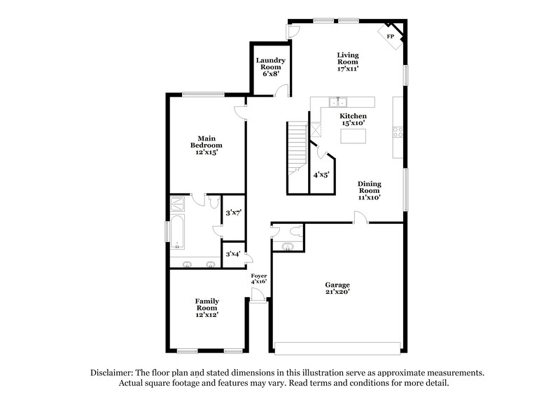 3,750/Mo, 6816 Clarktown Ct Dallas, TX 75236 Floor Plan View