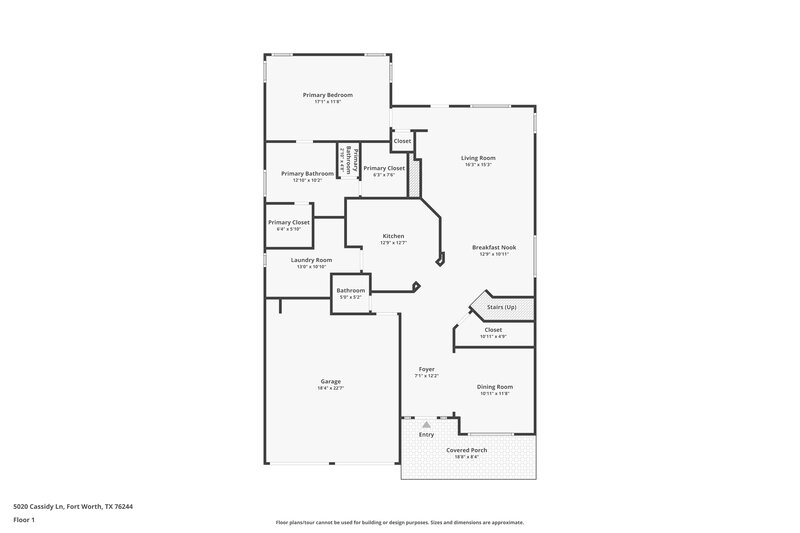 2,425/Mo, 5020 Cassidy Ln Fort Worth, TX 76244 Floor Plan View