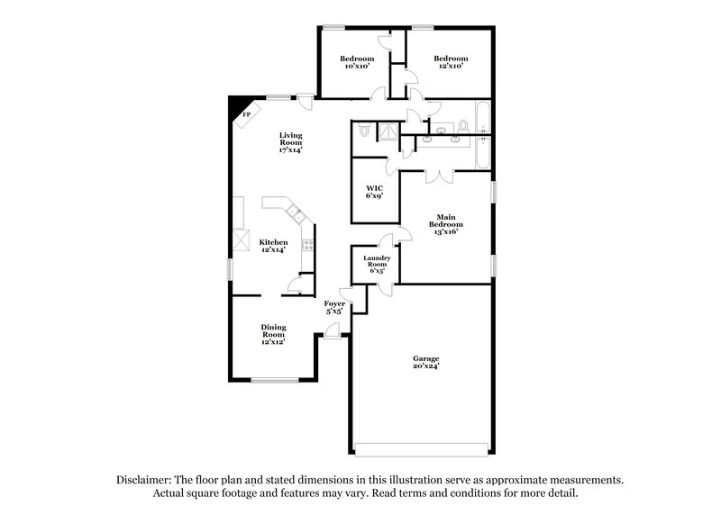2,210/Mo, 1220 Roping Reins Way Haslet, TX 76052 Floor Plan View