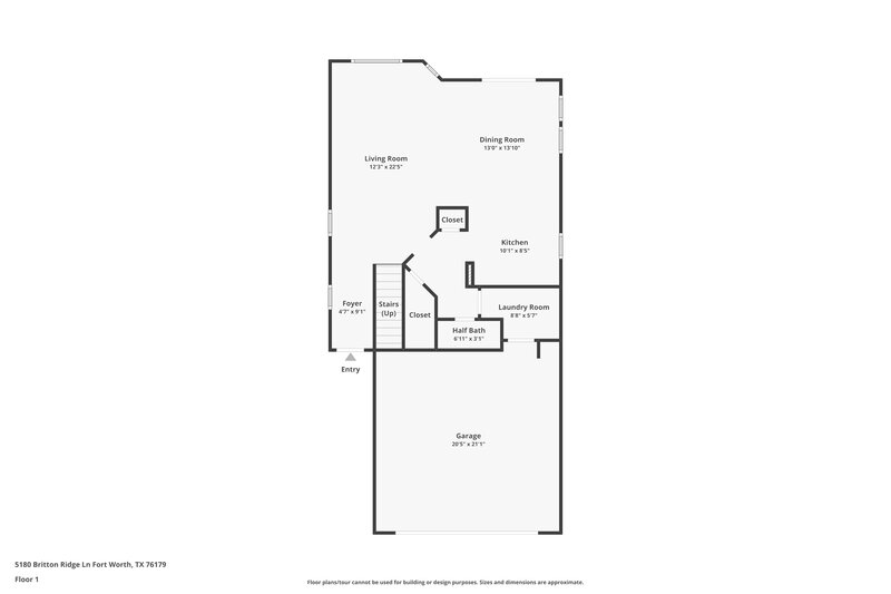2,230/Mo, 5180 Britton Ridge Ln Fort Worth, TX 76179 Floor Plan View