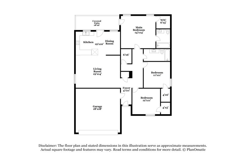 2,060/Mo, 1228 Nelson Pl Burleson, TX 76028 Floor Plan View
