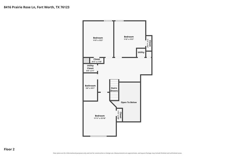 2,305/Mo, 8416 Prairie Rose Ln Fort Worth, TX 76123 Floor Plan View 2