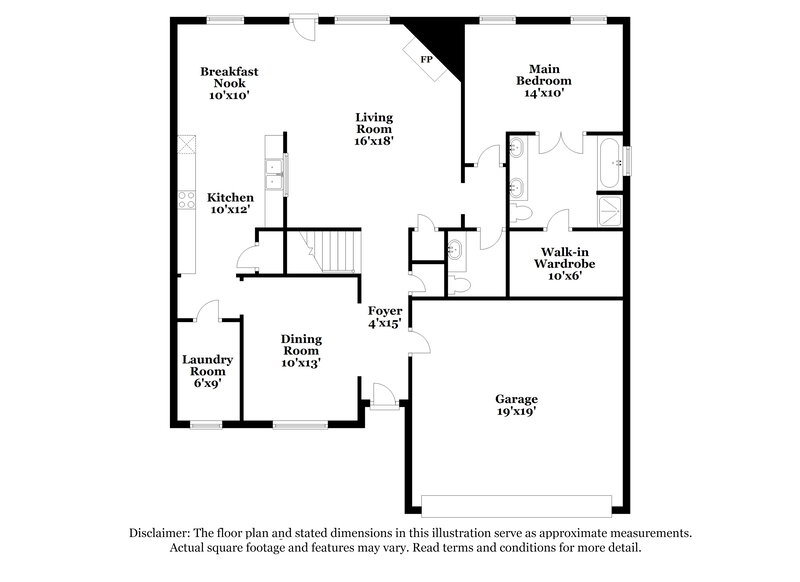 2,330/Mo, 425 Murphy Rd Burleson, TX 76028 Floorplan View