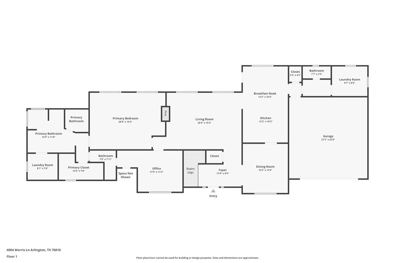 2,705/Mo, 4004 Morris Ln Arlington, TX 76016 Floor Plan View