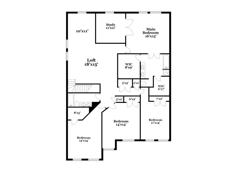 3,175/Mo, 2956 Santa Sabina Dr Grand Prairie, TX 75052 Floor Plan View 2