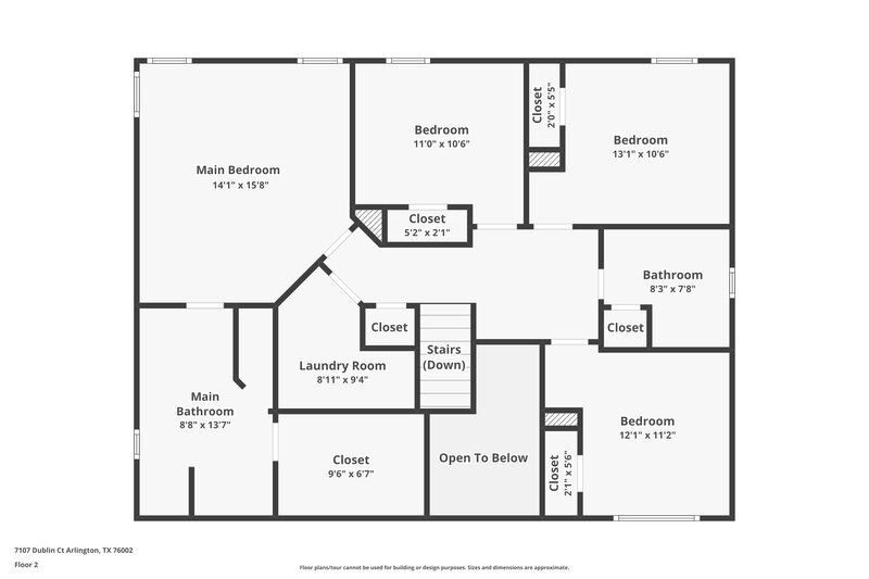 2,655/Mo, 7107 Dublin Ct Arlington, TX 76002 Floor Plan View 2