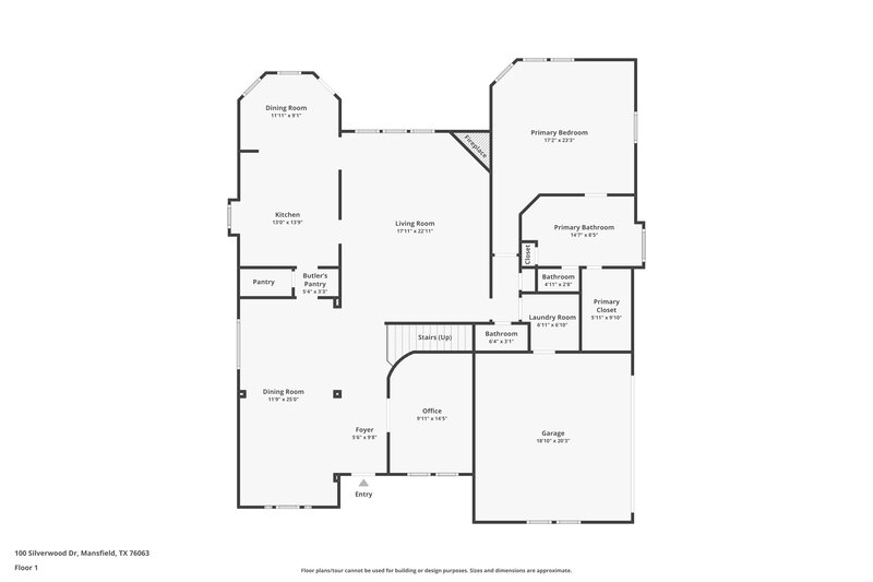 3,800/Mo, 100 Silverwood Dr Mansfield, TX 76063 Floor Plan View