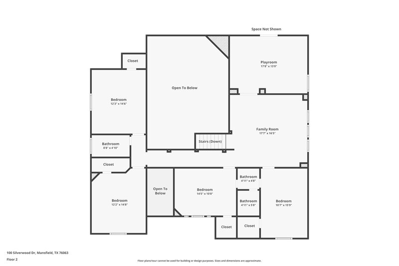 3,800/Mo, 100 Silverwood Dr Mansfield, TX 76063 Floor Plan View 2