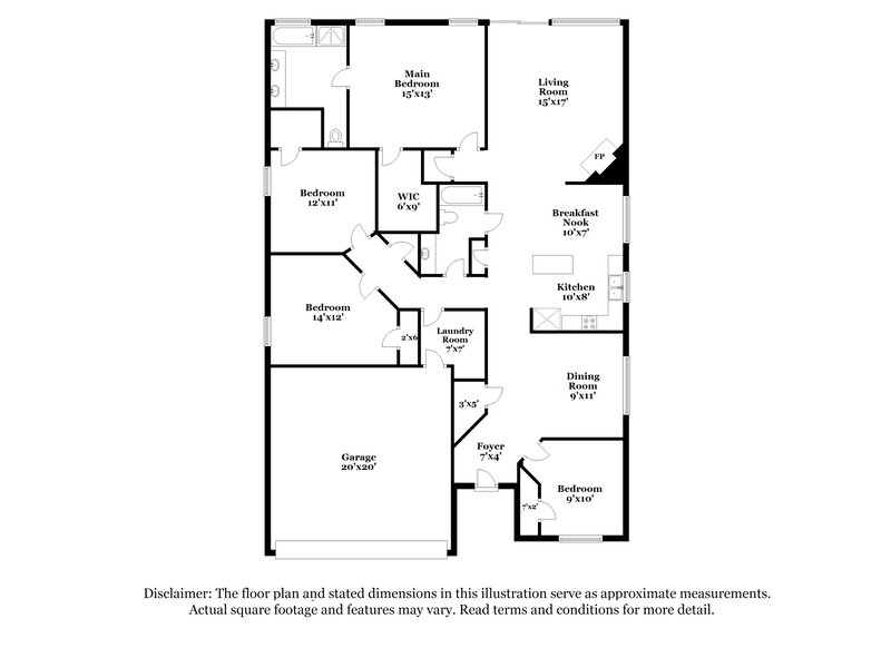 2,480/Mo, 1612 Desperado Rd Fort Worth, TX 76131 Floor Plan View