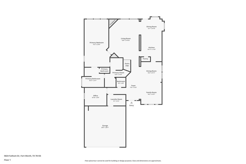 2,265/Mo, 5824 Fathom Dr Fort Worth, TX 76135 Floor Plan View