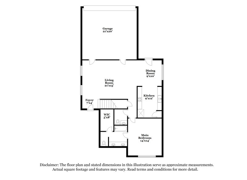 2,440/Mo, 3004 Lawndale Dr Lancaster, TX 75134 Floor Plan View 2