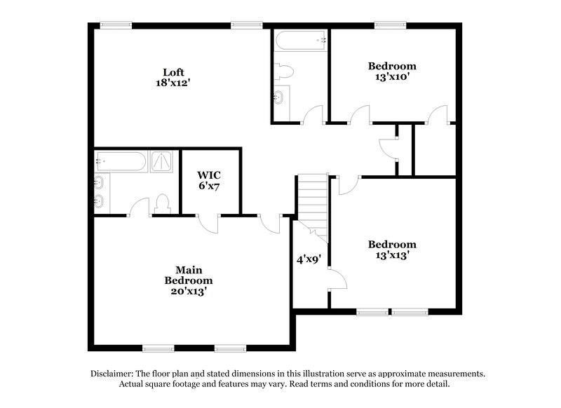 2,090/Mo, 8748 Stonebriar Ln Fort Worth, TX 76123 Floor Plan View 2