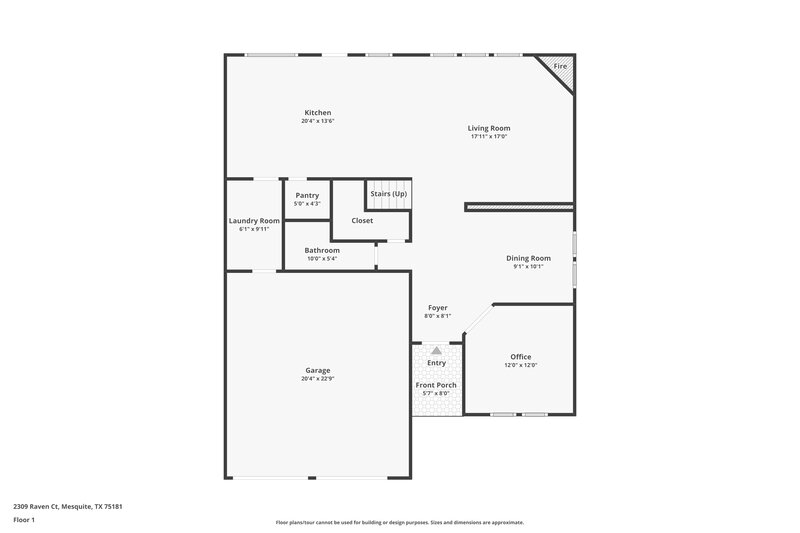 2,560/Mo, 2309 Raven Ct Mesquite, TX 75181 Floor Plan View