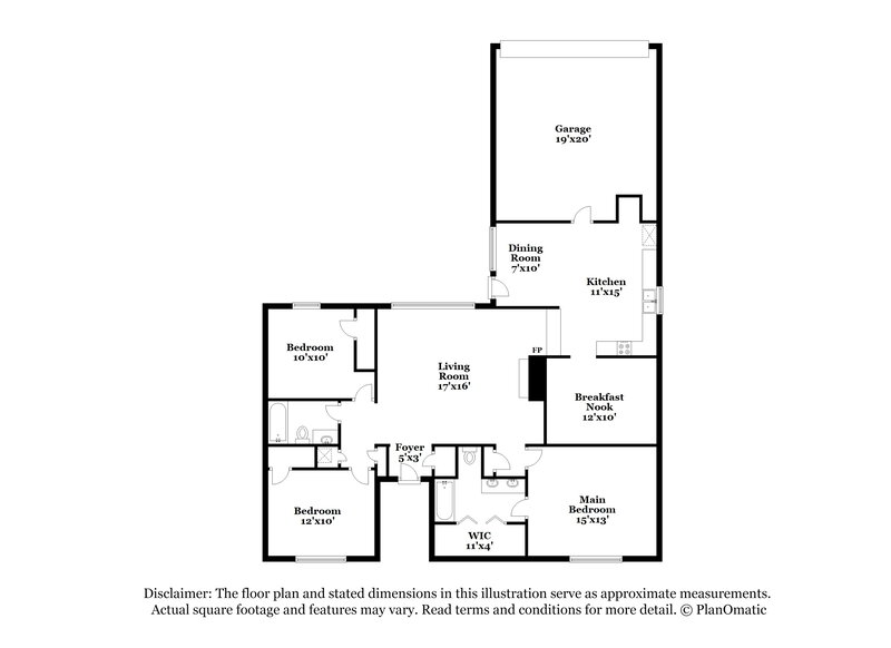 2,300/Mo, 1365 Roan Dr Lancaster, TX 75134 Floor Plan View