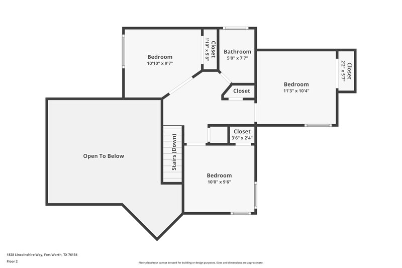 1,925/Mo, 1828 Lincolnshire Way Fort Worth, TX 76134 Floorplan View 2