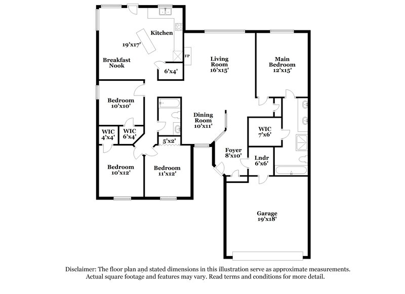 2,280/Mo, 2712 Poplar Spring Rd Fort Worth, TX 76123 Floor Plan View