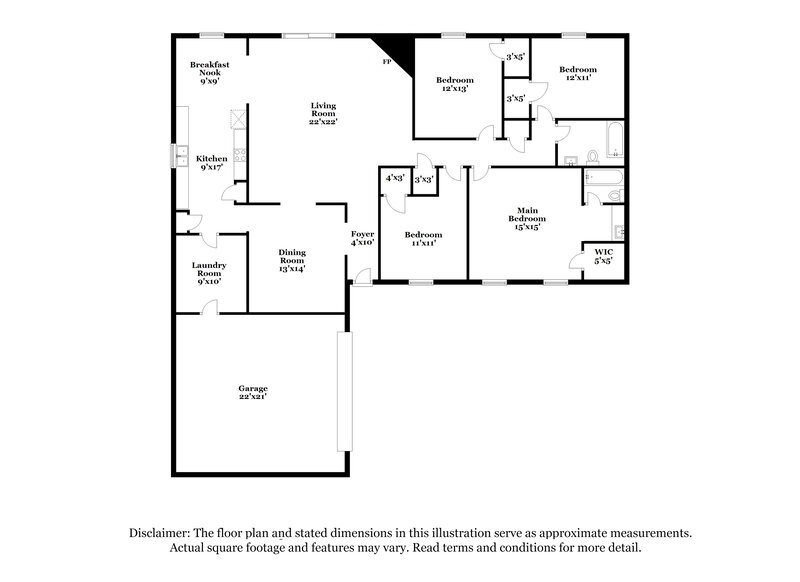 2,650/Mo, 812 Sandpiper Dr Denton, TX 76205 Floor Plan View